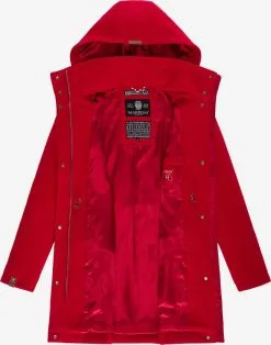 Marikoo Wintermantels Wintermantel Dames Rood -Aanbiedingen Marikoo Winkel 0495b62698ee02e17dba212616cf2069