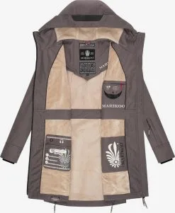 Marikoo Parkas Tussenparka Dames Donkergrijs -Aanbiedingen Marikoo Winkel 0c6f4304b6d1b828c8663a745726c971