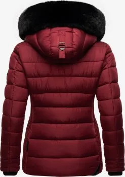 Marikoo Winterjassen Winterjas Qesraa Dames Kersrood -Aanbiedingen Marikoo Winkel 11e11a415662dd27c0d112ce2ce0a14e