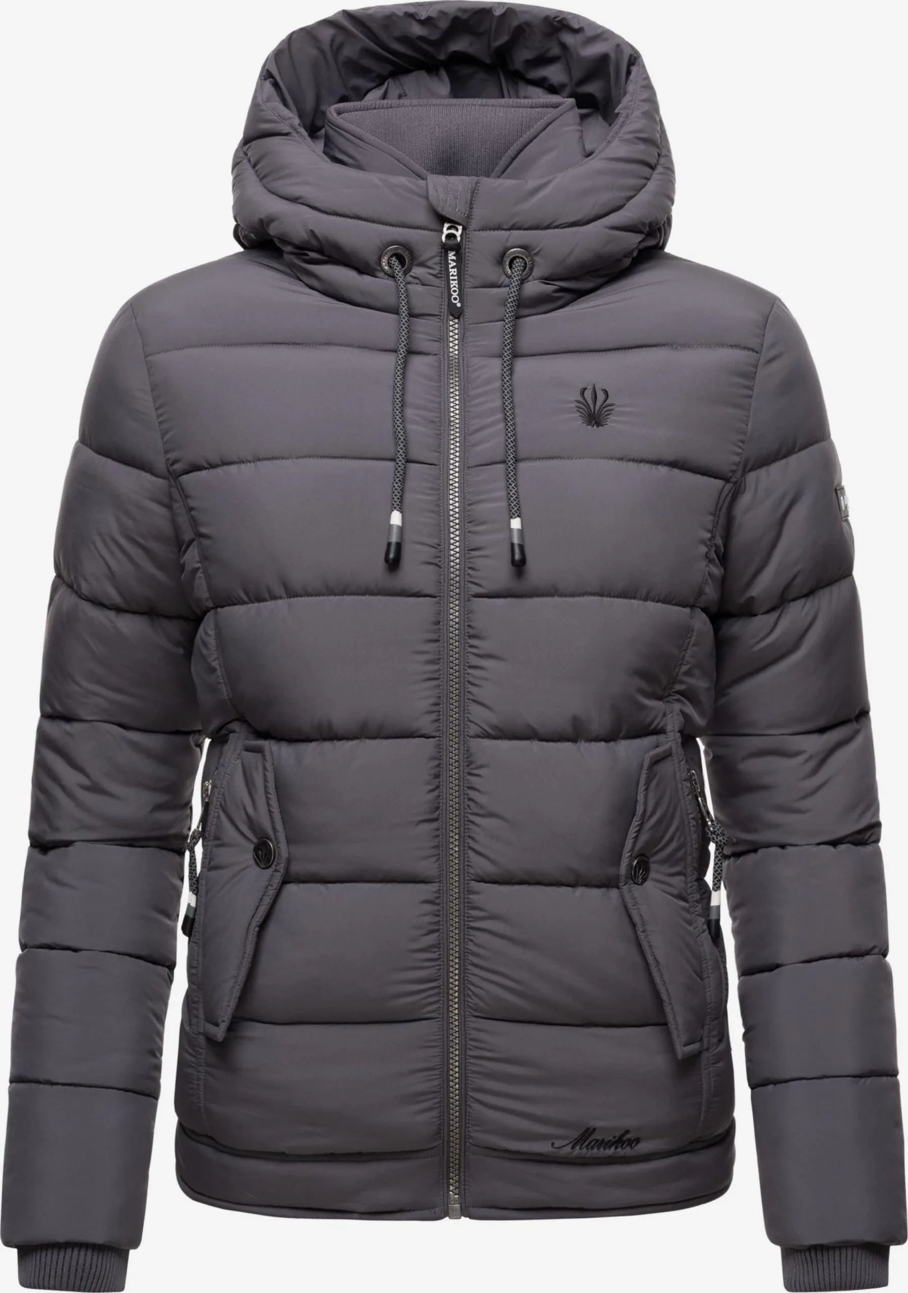 Marikoo Winterjassen Winterjas Taisaa Dames Donkergrijs 6 Marikoo Winterjassen Winterjas Taisaa Dames Donkergrijs - Afbeelding 4