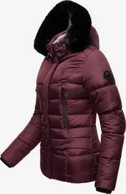 Marikoo Winterjassen Winterjas Loveleen Dames Bordeaux -Aanbiedingen Marikoo Winkel 13dac86e300a1baeaf75717aab40debd