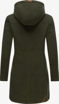Marikoo Wintermantels Wintermantel Dames Donkergroen -Aanbiedingen Marikoo Winkel 1569e8e63c912f217c5474627df0b15c