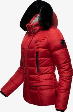 Marikoo Winterjassen Winterjas Loveleen Dames Rood -Aanbiedingen Marikoo Winkel 15ade5ec72955e5d2fb32a3e2d10888e