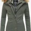 Marikoo Parkas Winterparka Akira Dames Olijfgroen -Aanbiedingen Marikoo Winkel 1935d5eff291ab9c4de53b23b02e5586