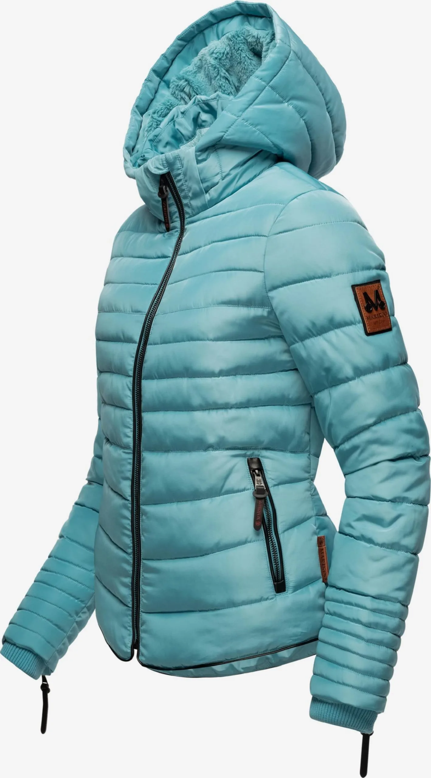 Marikoo Winterjassen Winterjas Amber Dames Blauw 4 Marikoo Winterjassen Winterjas Amber Dames Blauw - Afbeelding 2