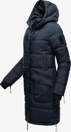 Marikoo Wintermantels Wintermantel Chaskaa Dames Navy -Aanbiedingen Marikoo Winkel 261535b755593e2dce5858e7c2c4902a