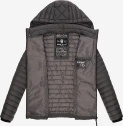 Marikoo Tussenjassen Tussenjas Samtpfote Dames Antraciet -Aanbiedingen Marikoo Winkel 2644a0be1527f6618592e9deeef0dd1d