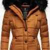 Marikoo Winterjassen Winterjas Lotusblüte Dames Cognac -Aanbiedingen Marikoo Winkel 272c3c993441ee9e9ac208d39f20e5ac