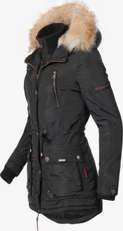Marikoo Parkas Winterparka Grinsekatze Dames Zwart -Aanbiedingen Marikoo Winkel 29fa1c1a3a48cf131704e4b3cec896e7
