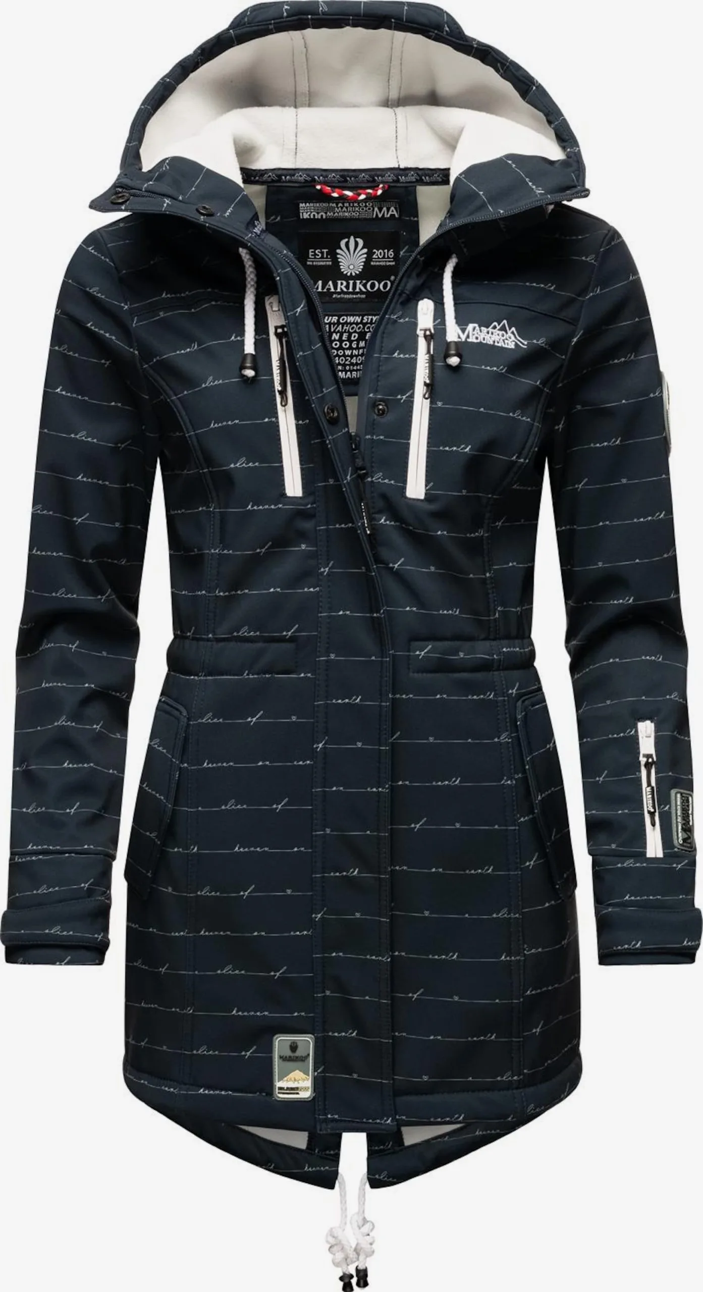 Marikoo Regenmantels Functionele Mantel Zimtzicke Dames Navy 3 Marikoo Regenmantels Functionele Mantel Zimtzicke Dames Navy