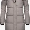 Marikoo Wintermantels Wintermantel Dames Grijs -Aanbiedingen Marikoo Winkel 300067e4ad4ef82e02ffde7f31bf2cfc