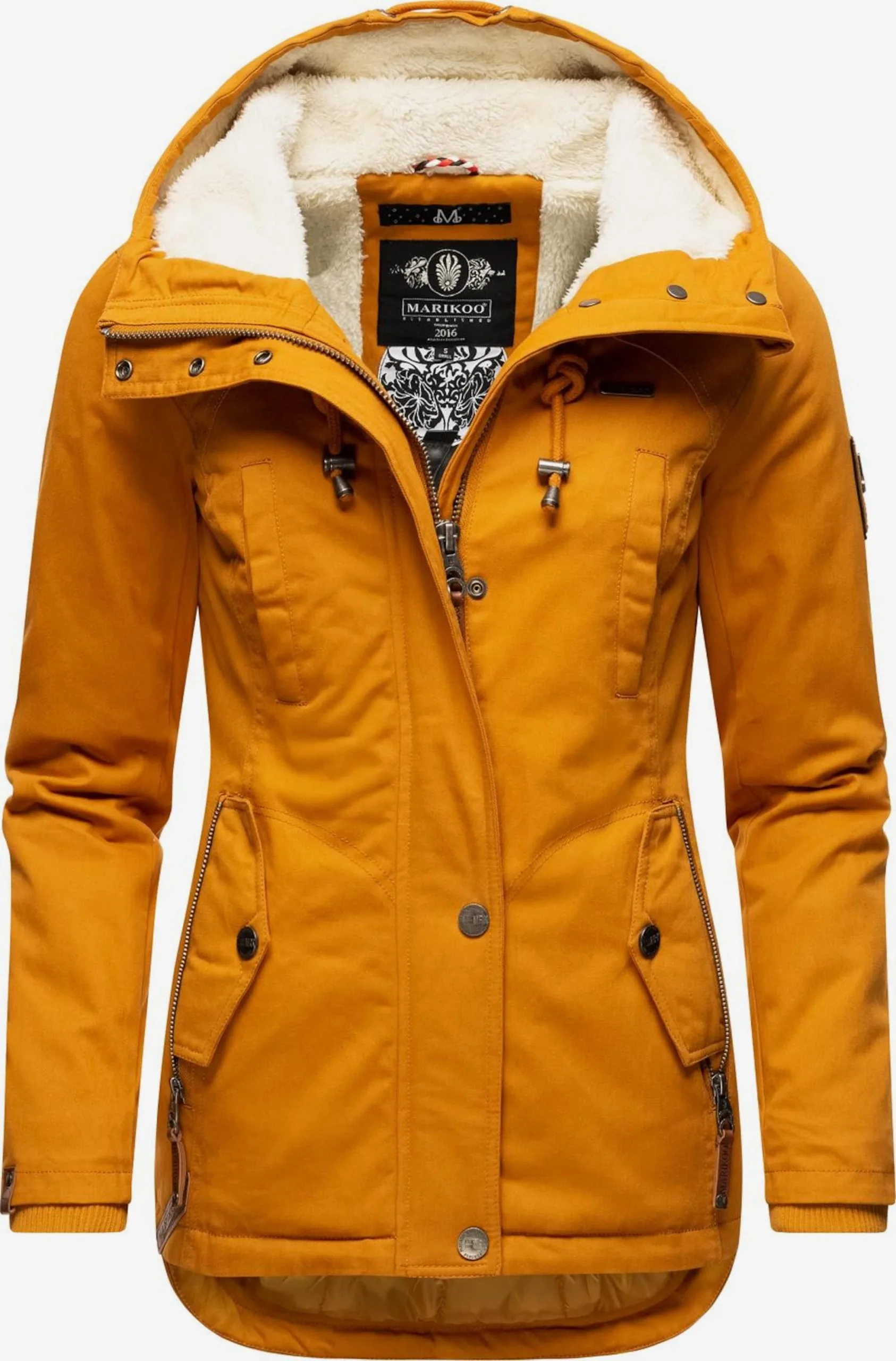 Marikoo Winterjassen Winterjas Bikoo Dames Bruin / Cognac 3 Marikoo Winterjassen Winterjas Bikoo Dames Bruin / Cognac