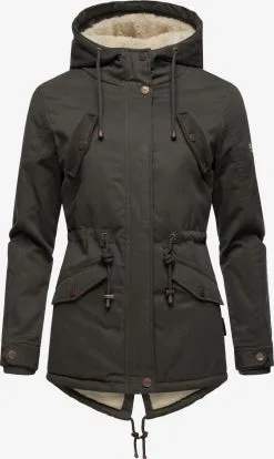 Marikoo Winterjassen Winterjas Manolya Dames Antraciet -Aanbiedingen Marikoo Winkel 30bbe19bb966a7e3f7759137b7b51c1b