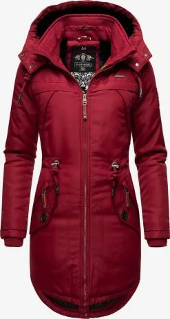 Marikoo Parkas Winterparka Kamii Dames Bordeaux
