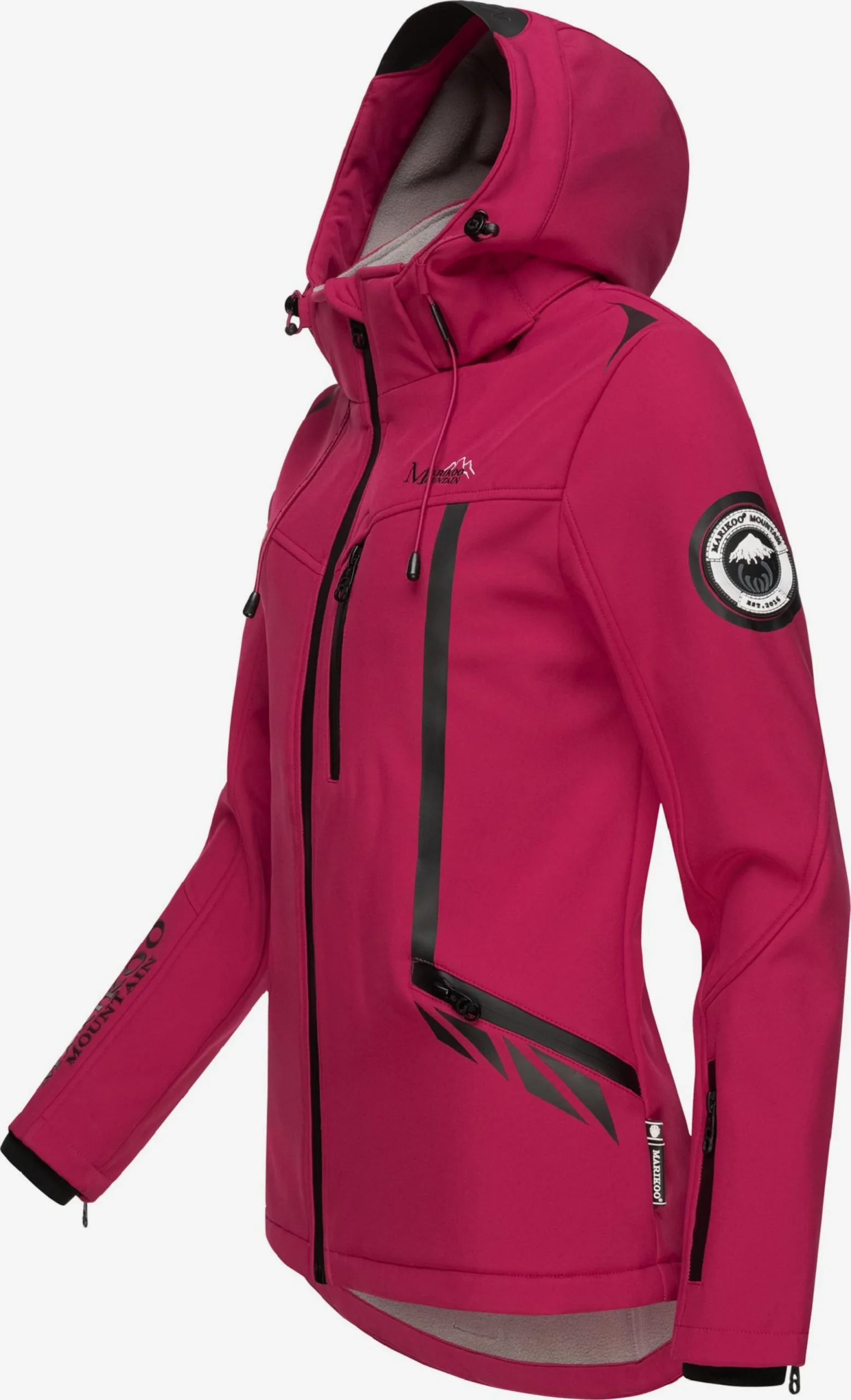 Marikoo Winterjassen Winterjas Dames Rood 4 Marikoo Winterjassen Winterjas Dames Rood - Afbeelding 2