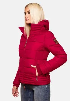 Marikoo Winterjassen Winterjas Sole Dames Framboos -Aanbiedingen Marikoo Winkel 3a00256ac4c238efb1bdaaff1bc93e14