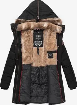 Marikoo Korte Mantels Wintermantel Dames Zwart -Aanbiedingen Marikoo Winkel 3a76ff19317d13bcd2d1c68b52375d7d