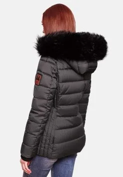 Marikoo Winterjassen Winterjas Unique Dames Antraciet -Aanbiedingen Marikoo Winkel 3dacb834a3b2e8bbd2e8dfec2bd83e5f