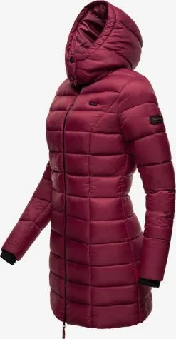 Marikoo Korte Mantels Wintermantel Abendsternchen Dames Robijnrood -Aanbiedingen Marikoo Winkel 40943cfc3f6eb15ad2c520eb9be218d1