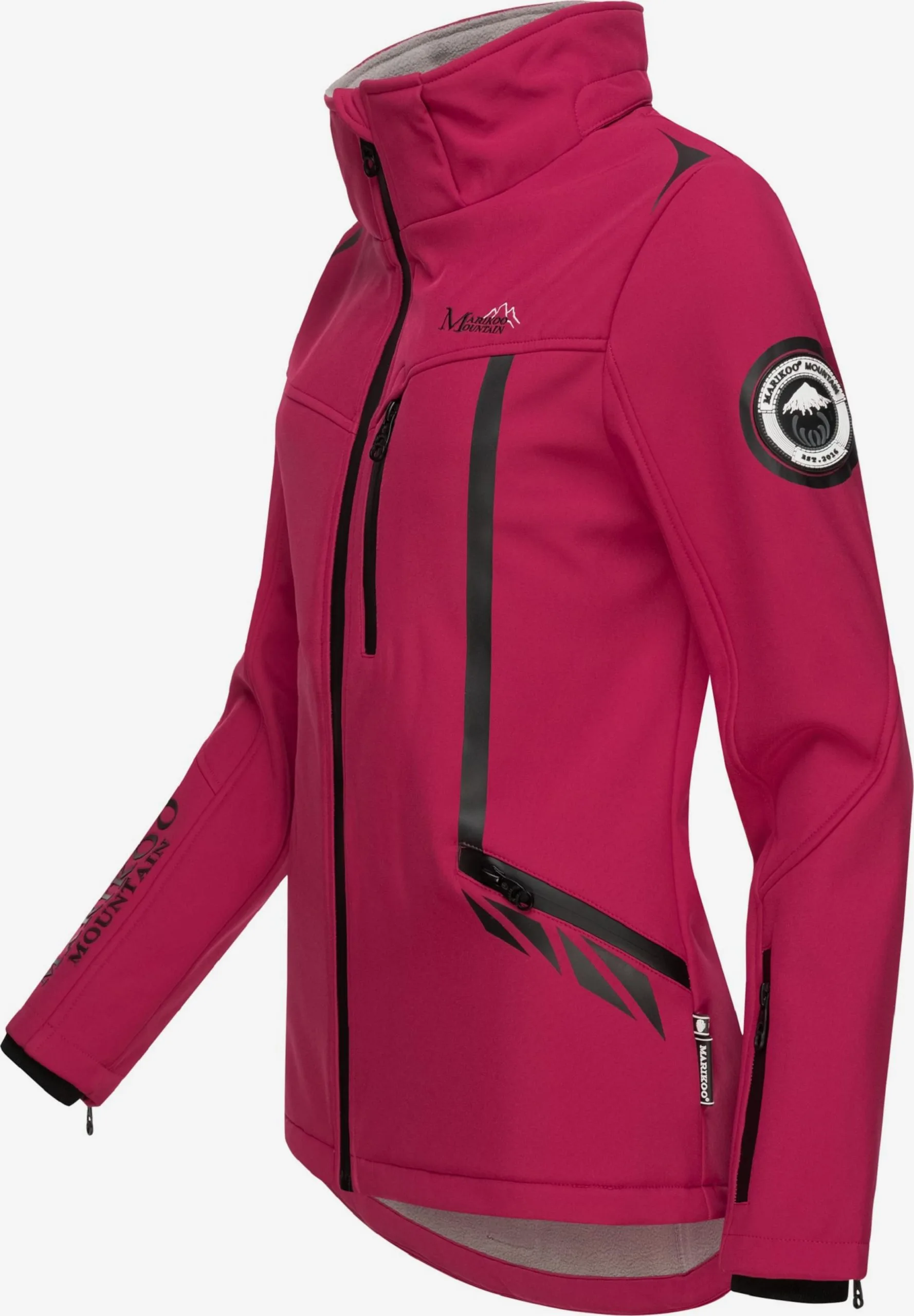 Marikoo Winterjassen Winterjas Dames Rood 6 Marikoo Winterjassen Winterjas Dames Rood - Afbeelding 4