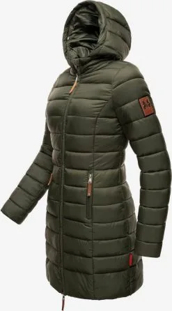 Marikoo Wintermantels Wintermantel Rose Dames Donkergroen -Aanbiedingen Marikoo Winkel 435b4ccf3d94e701632ff43f3b0d878a