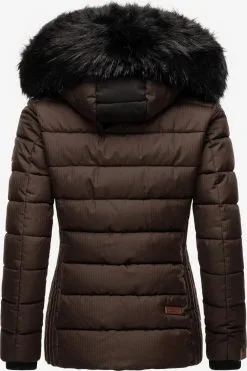 Marikoo Winterjassen Winterjas Unique Dames Bruin -Aanbiedingen Marikoo Winkel 45482eef3c6fbeefc51d1580d8d6099d