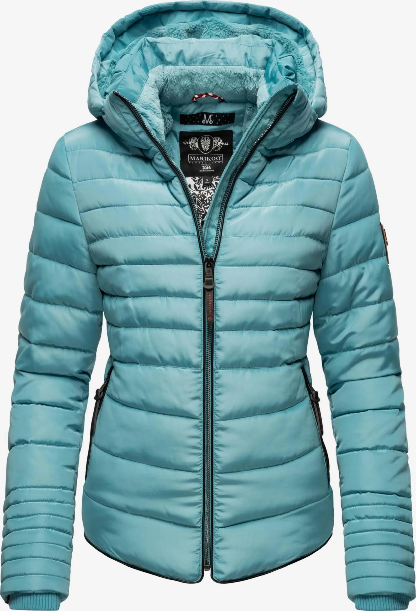 Marikoo Winterjassen Winterjas Amber Dames Blauw 3 Marikoo Winterjassen Winterjas Amber Dames Blauw