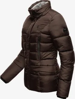Marikoo Winterjassen Winterjas Loveleen Dames Chocoladebruin -Aanbiedingen Marikoo Winkel 46e13907e5aa5b5b4cc354a21517270f