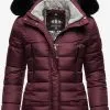 Marikoo Winterjassen Winterjas Loveleen Dames Bordeaux -Aanbiedingen Marikoo Winkel 4f59dad1b730d7881cf0281f25eb603e