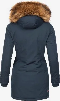 Marikoo Parkas Winterparka Karmaa Dames Donkerblauw -Aanbiedingen Marikoo Winkel 508e9e31e8e45e94ae803c9265b660ec