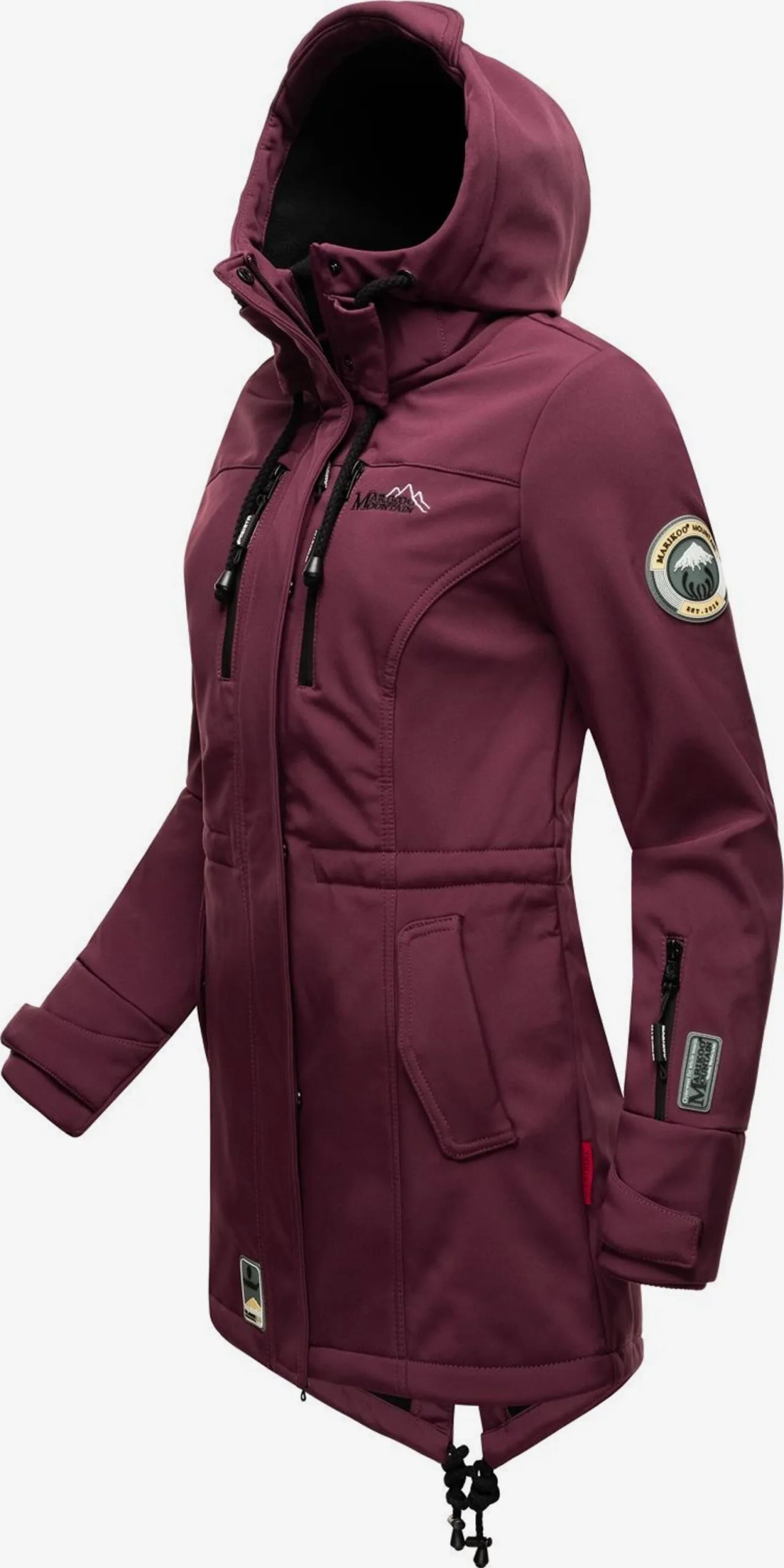 Marikoo Regenmantels Functionele Mantel Zimtzicke Dames Bordeaux 4 Marikoo Regenmantels Functionele Mantel Zimtzicke Dames Bordeaux - Afbeelding 2