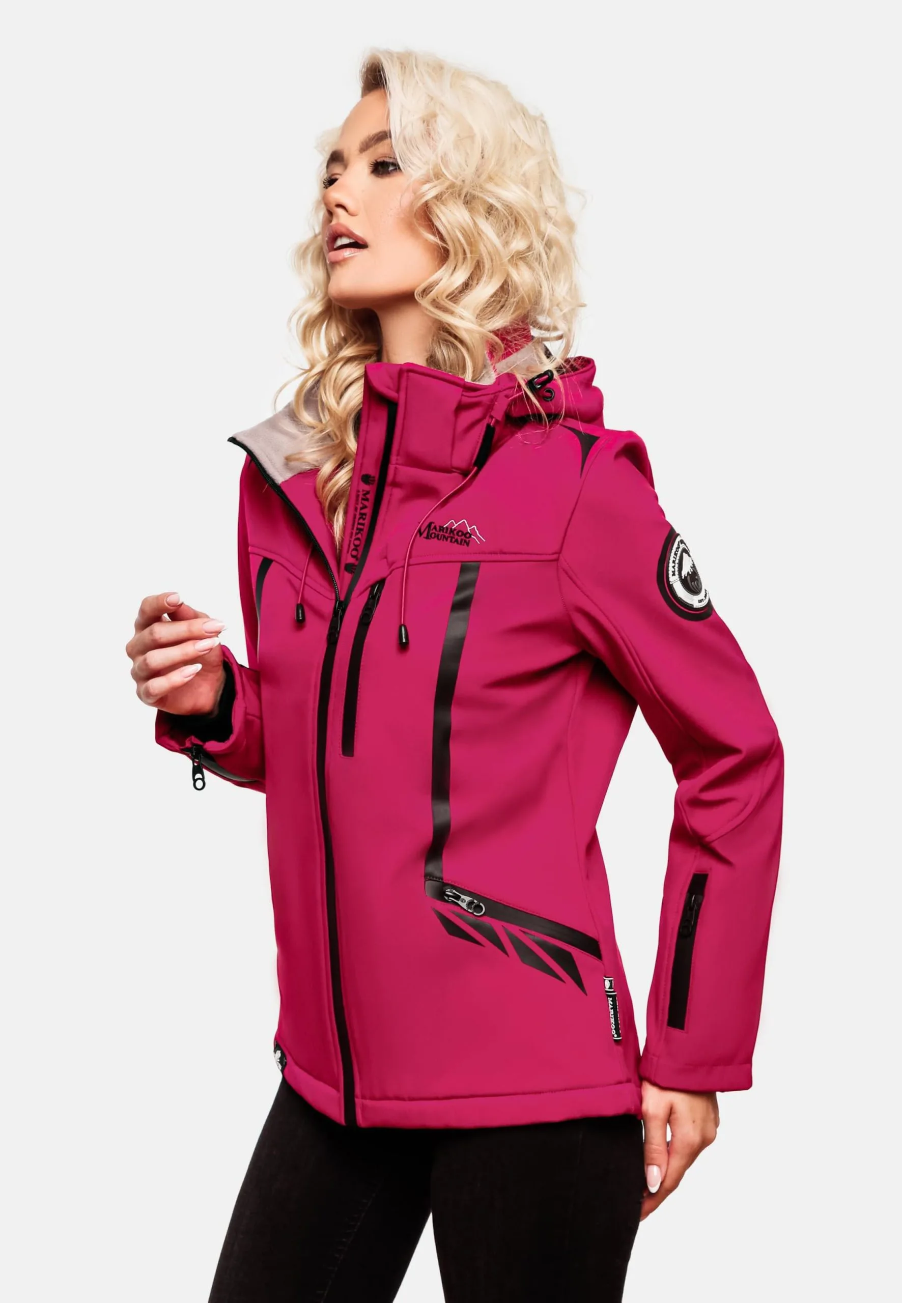 Marikoo Winterjassen Winterjas Dames Rood 9 Marikoo Winterjassen Winterjas Dames Rood - Afbeelding 7