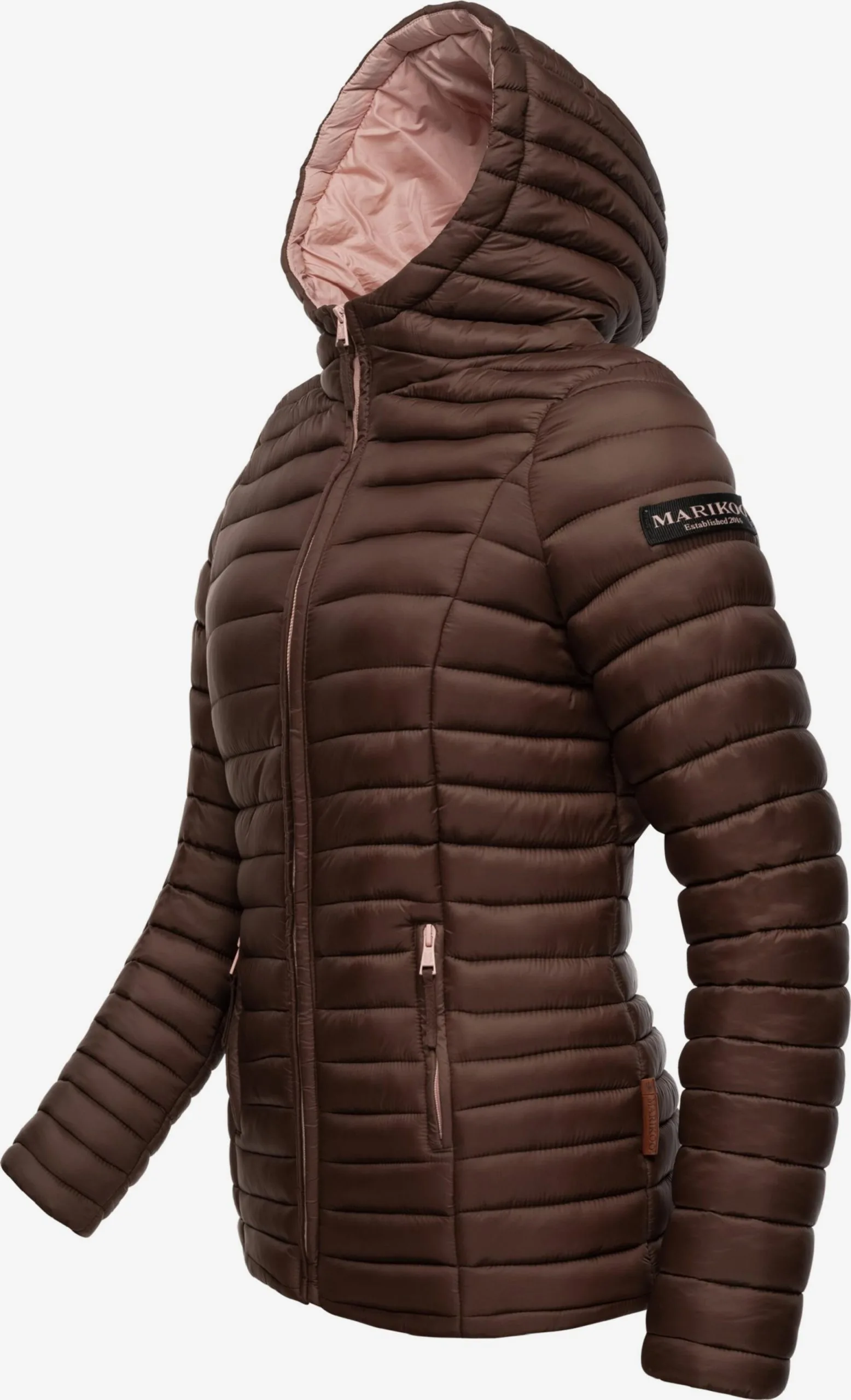Marikoo Tussenjassen Tussenjas Asraa Dames Donkerbruin 4 Marikoo Tussenjassen Tussenjas Asraa Dames Donkerbruin - Afbeelding 2