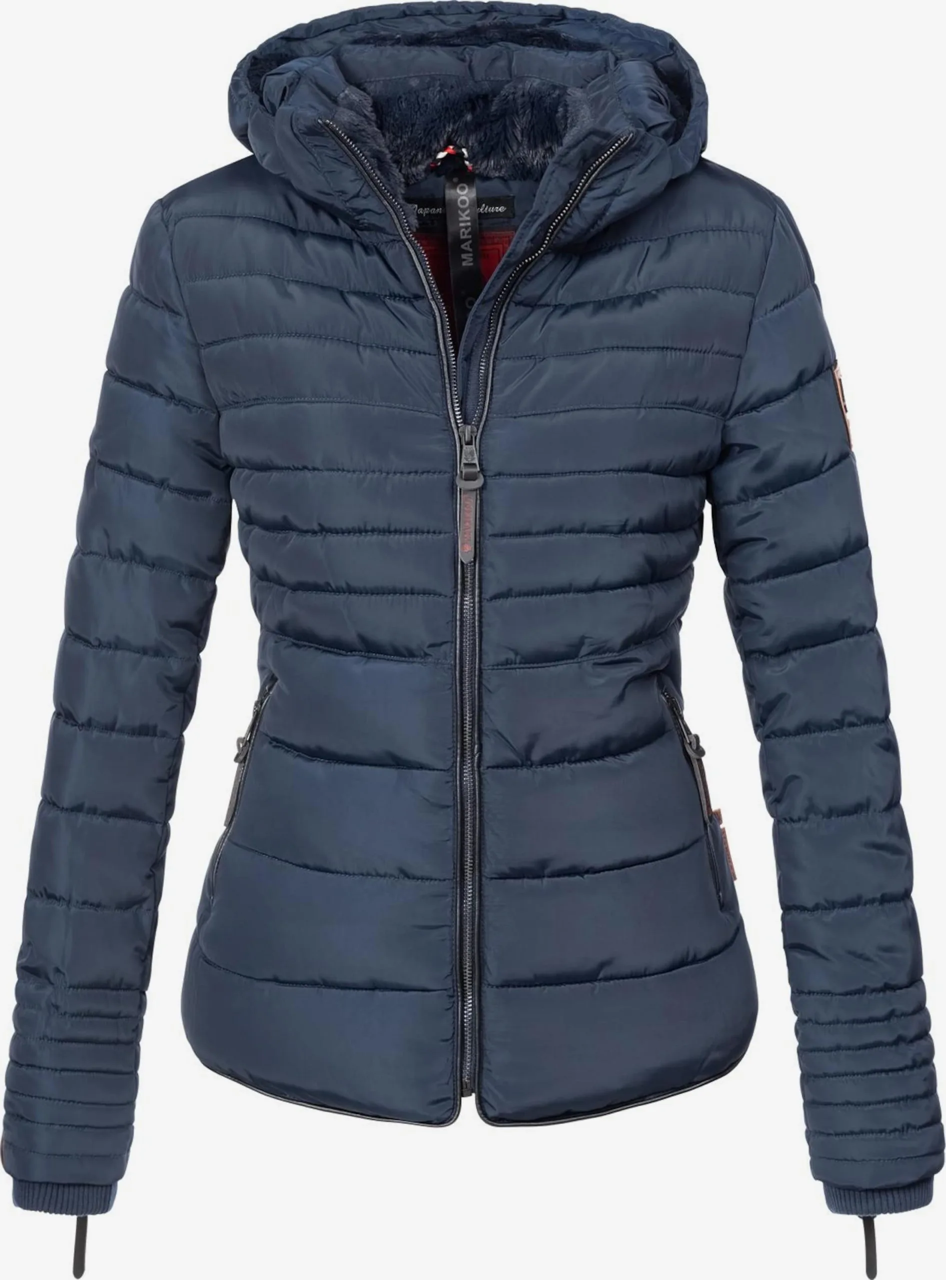Marikoo Winterjassen Winterjas Amber Dames Navy 3 Marikoo Winterjassen Winterjas Amber Dames Navy