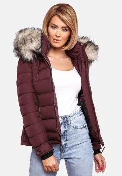 Marikoo Winterjassen Winterjas Lerikaa Dames Bordeaux -Aanbiedingen Marikoo Winkel 5f80157ea4742279a49a22289db9d1c7