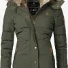 Marikoo Winterjassen Winterjas Nekoo Dames Kaki -Aanbiedingen Marikoo Winkel 5fc28f07cae538040db657bab28dae7e