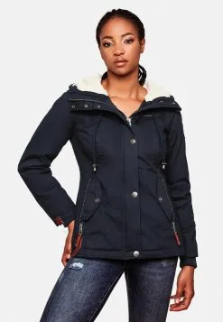 Marikoo Winterjassen Winterjas Manolya Dames Navy -Aanbiedingen Marikoo Winkel 606f0bf9dadd0fbdfab5f3ac4809ca56