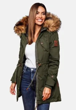 Marikoo Parkas Winterparka Dames Kaki -Aanbiedingen Marikoo Winkel 610a2c7b8a0cbcfd061e91fc3e003515