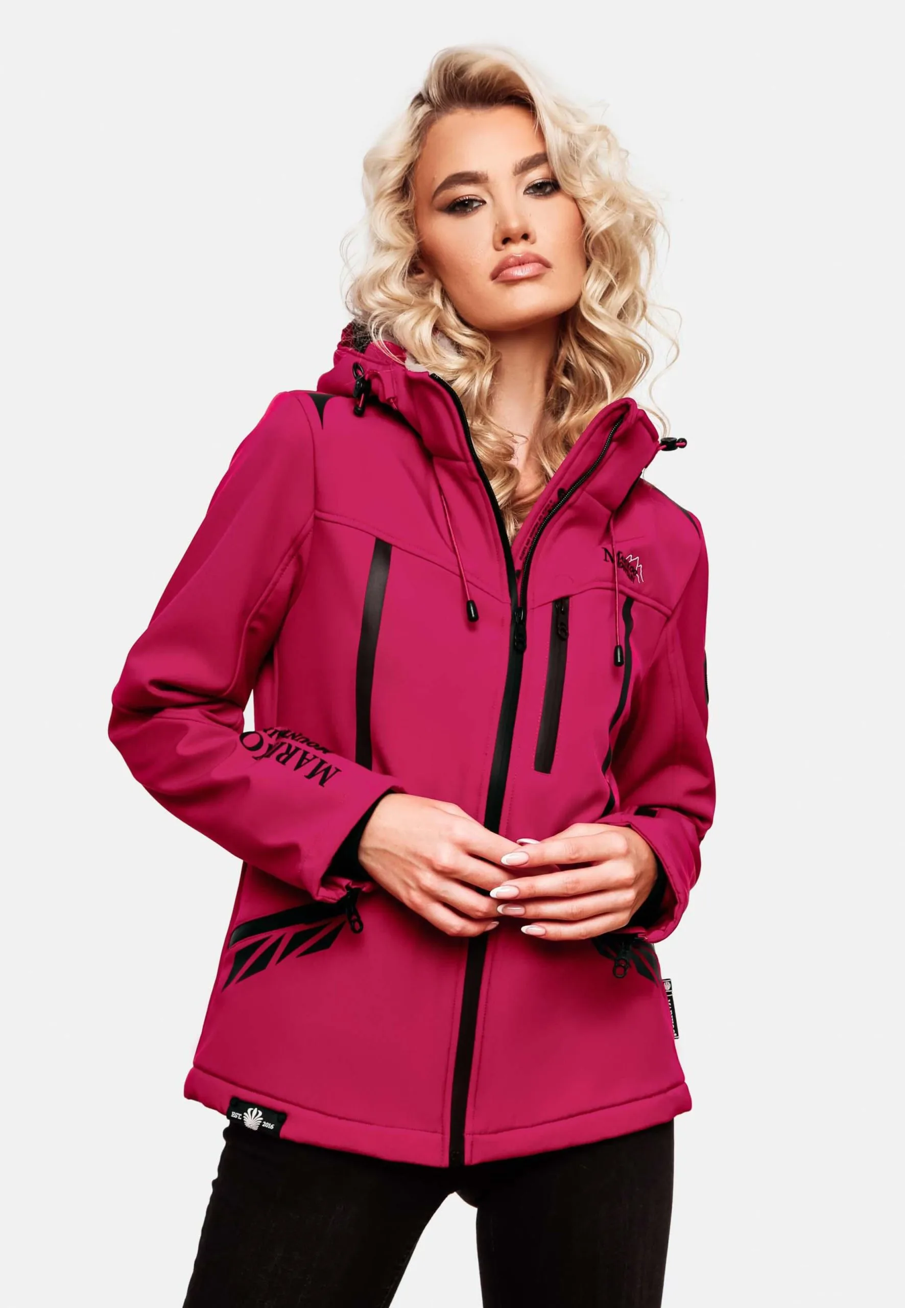 Marikoo Winterjassen Winterjas Dames Rood 8 Marikoo Winterjassen Winterjas Dames Rood - Afbeelding 6