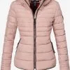 Marikoo Winterjassen Winterjas Amber Dames Rosa -Aanbiedingen Marikoo Winkel 65eb3d399d20db348fafb3194914a389