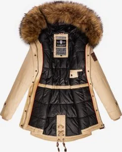 Marikoo Parkas Winterparka La Viva Dames Beige -Aanbiedingen Marikoo Winkel 66345864c19d1e8feef8e14d1e24c817