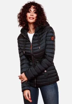 Marikoo Tussenjassen Tussenjas Aniyaa Dames Navy -Aanbiedingen Marikoo Winkel 683c2be290ffd9d0b6bcbd8452282224
