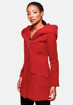 Marikoo Regenmantels Functionele Mantel Mayleen Dames Rood -Aanbiedingen Marikoo Winkel 717c98a5d04a8d211edbb1c4624656d2