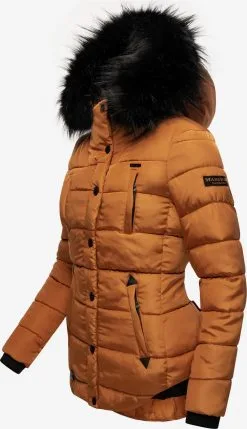 Marikoo Winterjassen Winterjas Lotusblüte Dames Cognac -Aanbiedingen Marikoo Winkel 731c90046d19d893ea22db5bdbf7ecc2