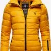 Marikoo Winterjassen Winterjas Poison Dames Geel