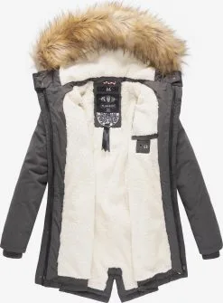 Marikoo Parkas Winterparka Akira Dames Antraciet -Aanbiedingen Marikoo Winkel 813b480ca32ed071d2cd66ceed99ca7d