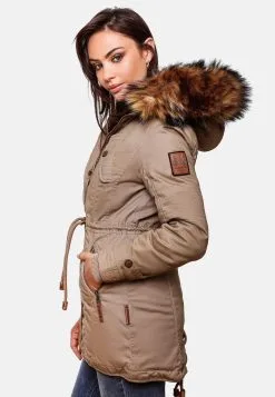 Marikoo Parkas Winterparka La Viva Dames Lichtbeige -Aanbiedingen Marikoo Winkel 8572d56299fe53be3ceac524f7dda4f1