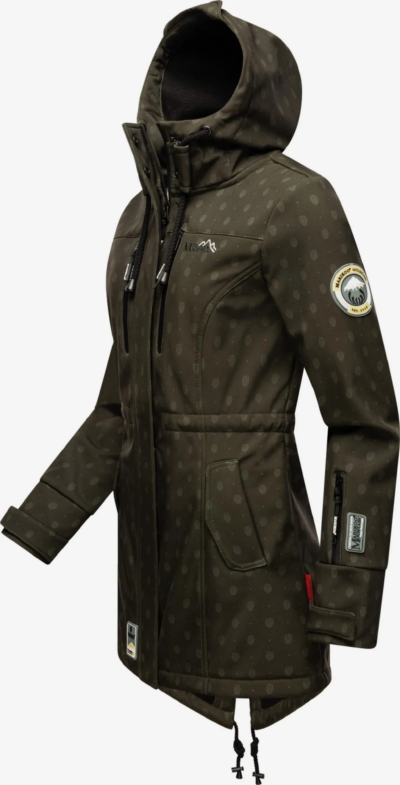 Marikoo Regenmantels Functionele Mantel Zimtzicke Dames Donkergroen 4 Marikoo Regenmantels Functionele Mantel Zimtzicke Dames Donkergroen - Afbeelding 2