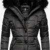 Marikoo Winterjassen Winterjas Lotusblüte Dames Aardetinten -Aanbiedingen Marikoo Winkel 8870fab45e4f2bcad334f42c7993c14a
