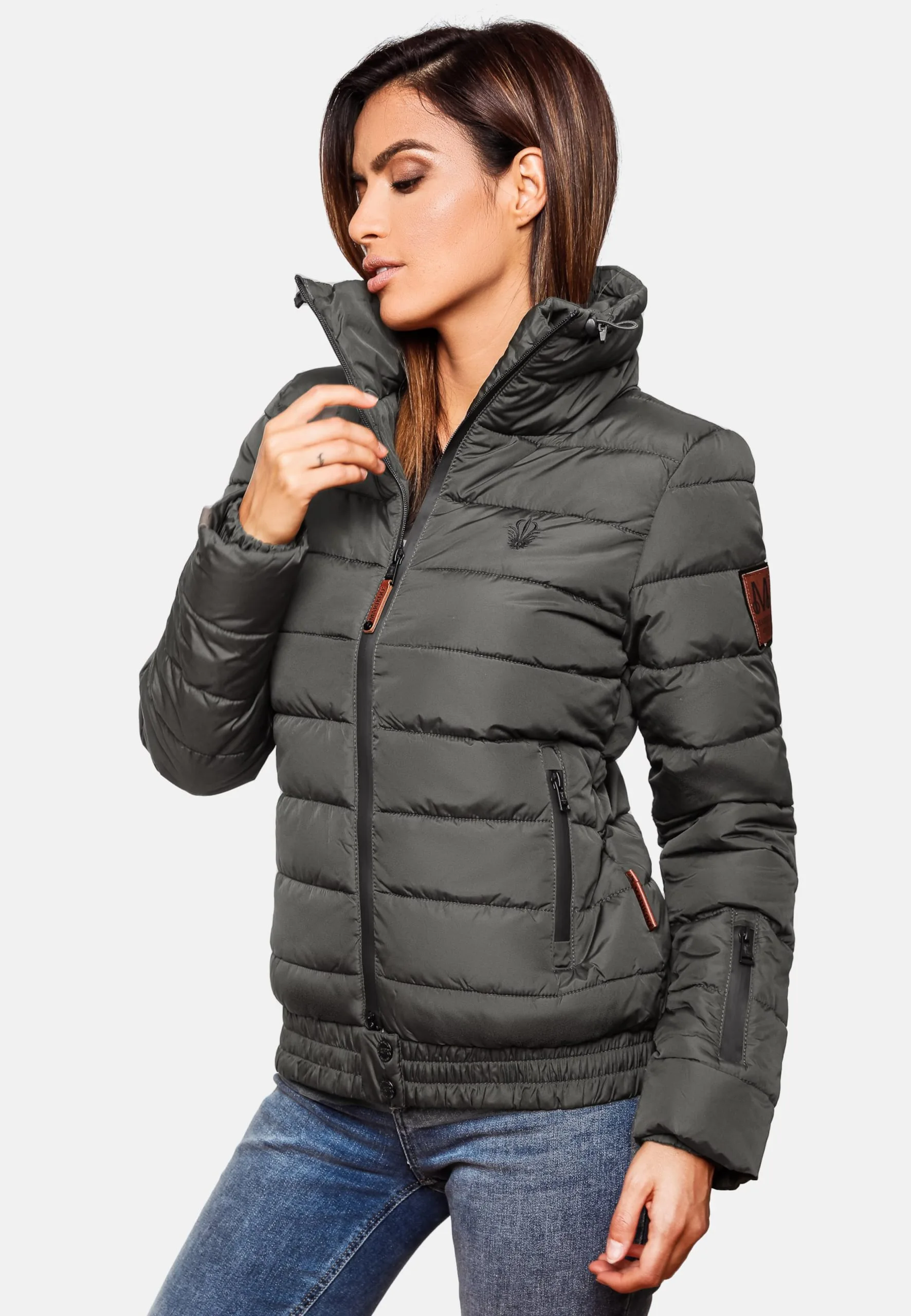 Marikoo Winterjassen Winterjas Poison Dames Grafiet 7 Marikoo Winterjassen Winterjas Poison Dames Grafiet - Afbeelding 5